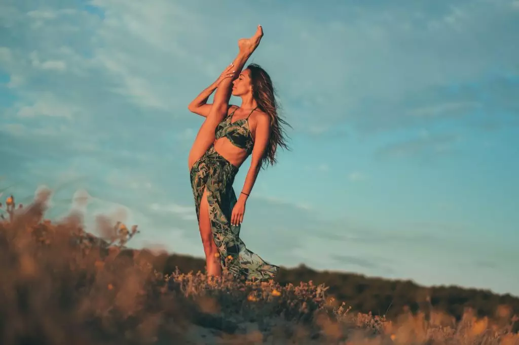 Retrato de Natalia García Timofeeva al atardecer